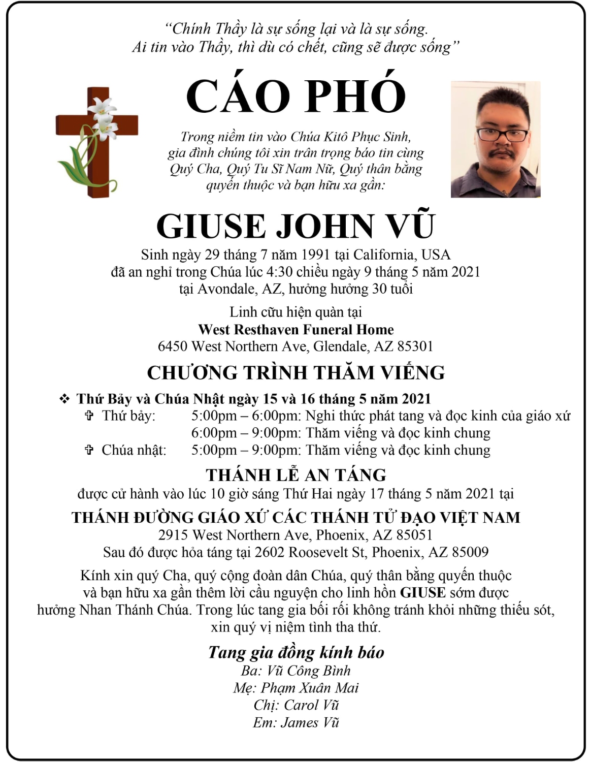 caopho GiuseJohnVu