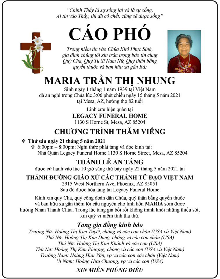 CaoPho MariaTranThiNhung LR